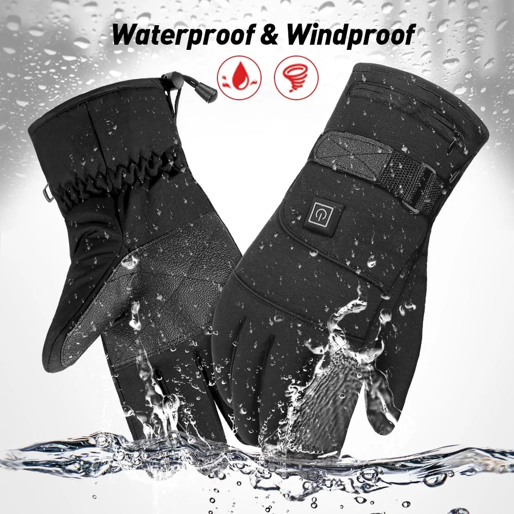 Lach’s Nest Heated Motorcycle Gloves – Windproof, Touchscreen, Rechargeable