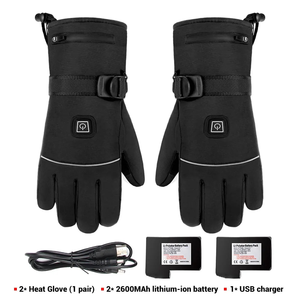 Lach’s Nest Heated Motorcycle Gloves – Windproof, Touchscreen, Rechargeable