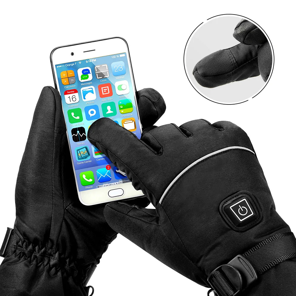 Lach’s Nest Heated Motorcycle Gloves – Windproof, Touchscreen, Rechargeable