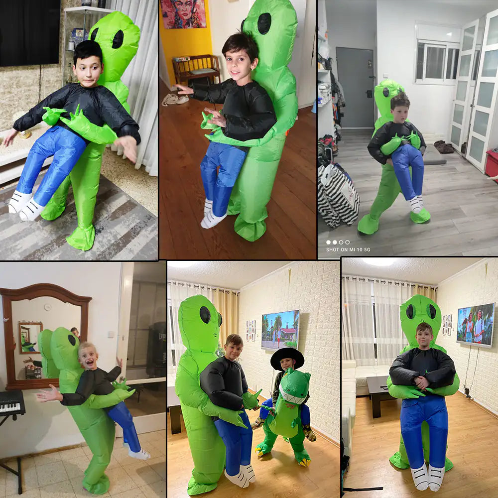 Inflatable Alien Costume – Blow-Up Spacesuit for Halloween, Parties, and Cosplay”